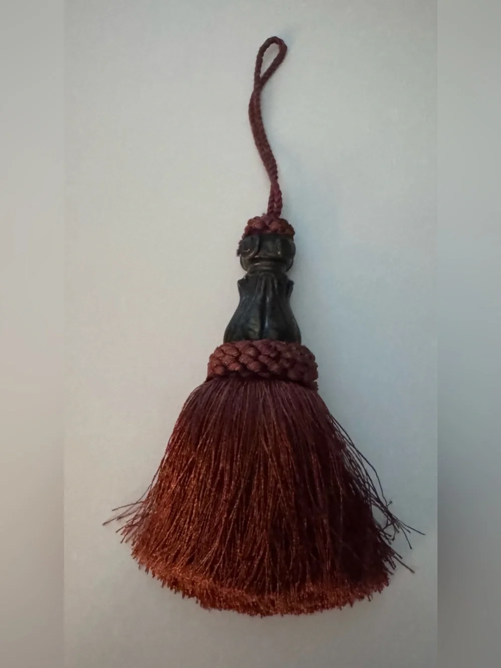 Elegance Burgundy Tassel Set in Deep Burgundy